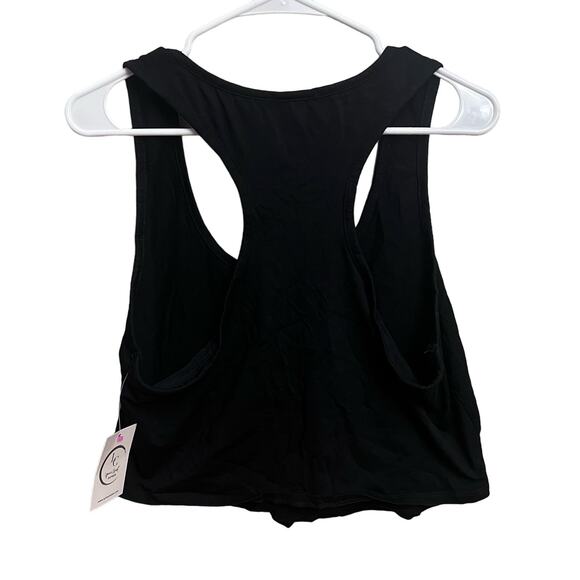 Fashion Nova Kendra Crop Top Black Racerback Plus Size 2X Womens Trendy Casual - Picture 9 of 10